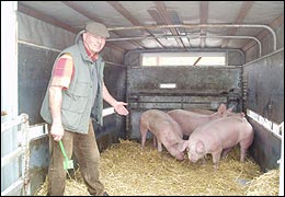 Unser Chef Rudolf Höring übernimmt den Transport.